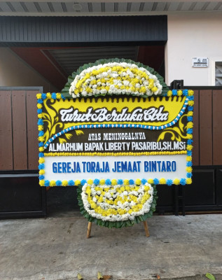 Papan Bunga Duka di Pagedangan Ilir